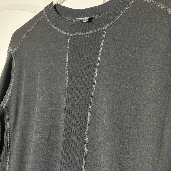 Patagonia black Performance Base Layer 100% wool thermal top size Men’s M - Picture 2 of 10
